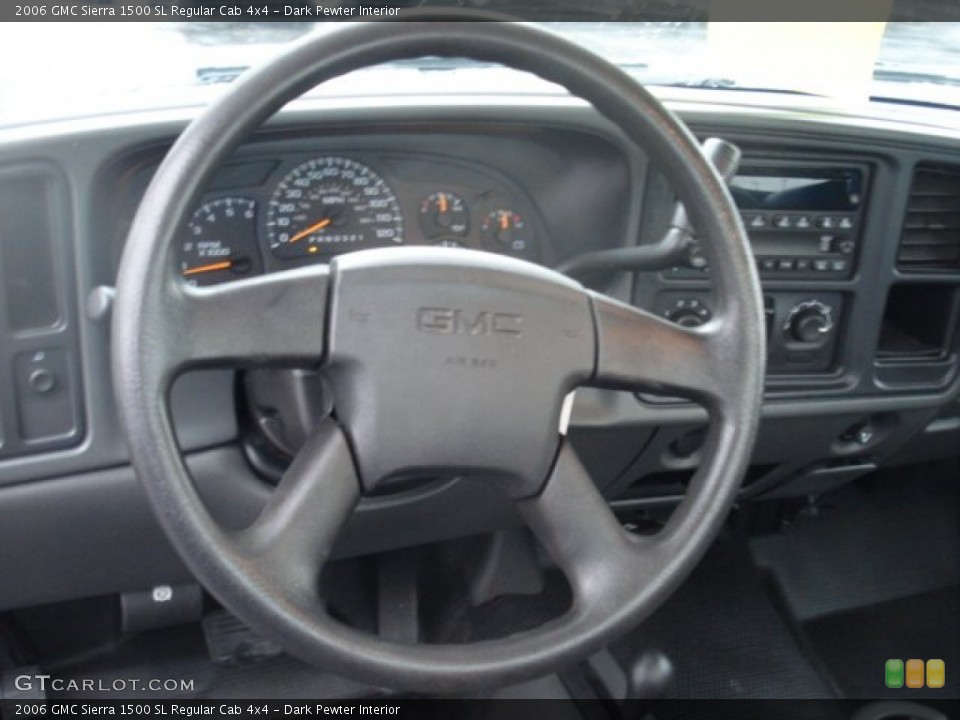 Dark Pewter Interior Steering Wheel for the 2006 GMC Sierra 1500 SL Regular Cab 4x4 #59777888