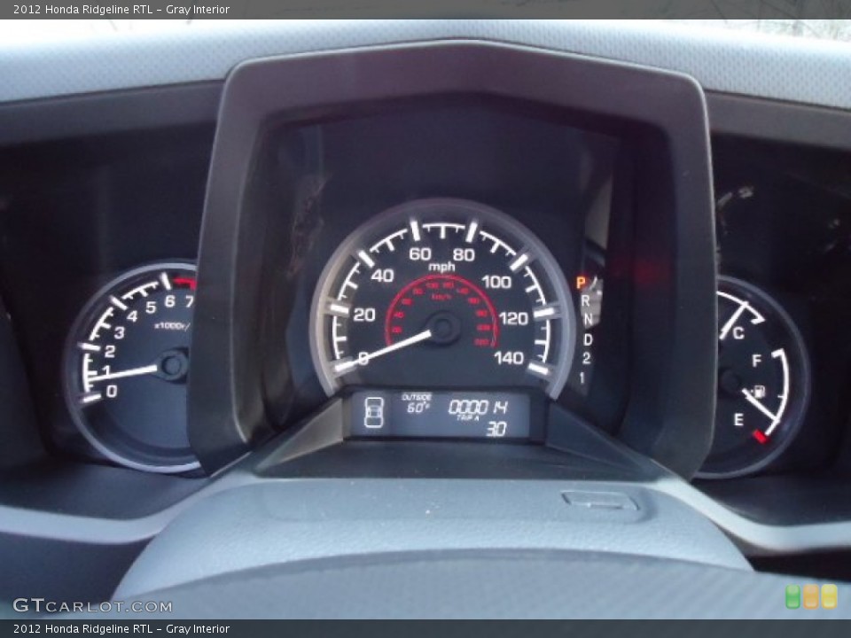 Gray Interior Gauges for the 2012 Honda Ridgeline RTL #59779538