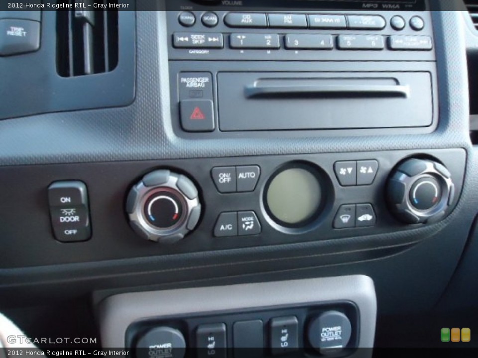 Gray Interior Controls for the 2012 Honda Ridgeline RTL #59779592