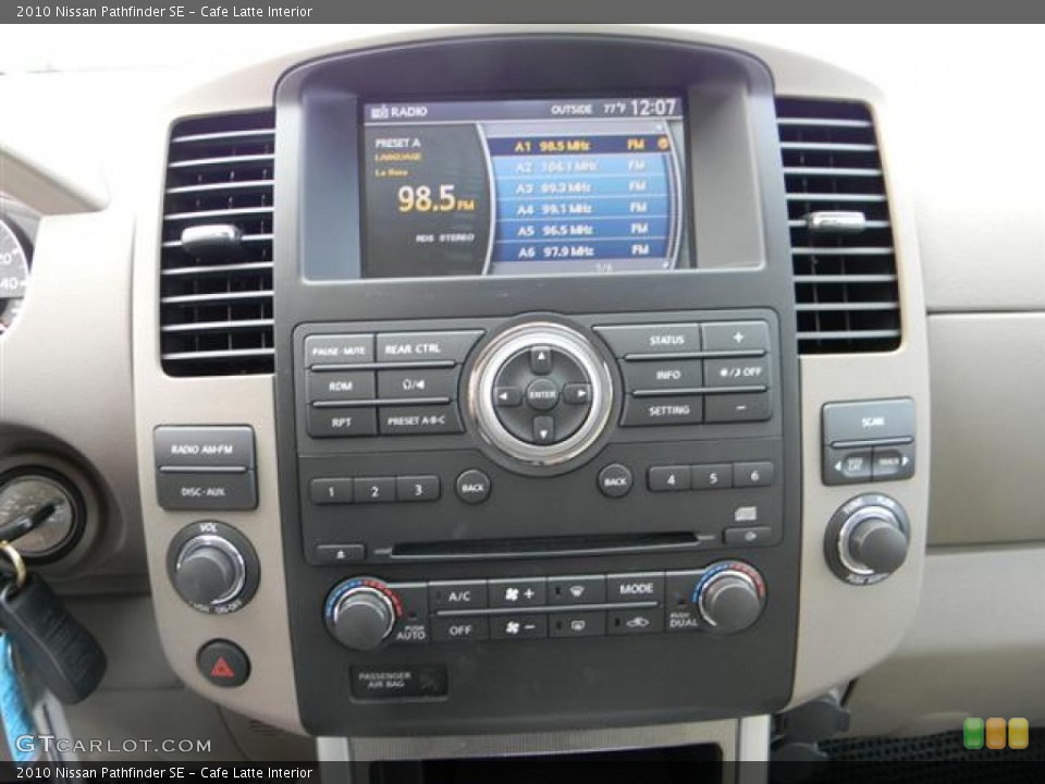 Cafe Latte Interior Controls for the 2010 Nissan Pathfinder SE #59779937