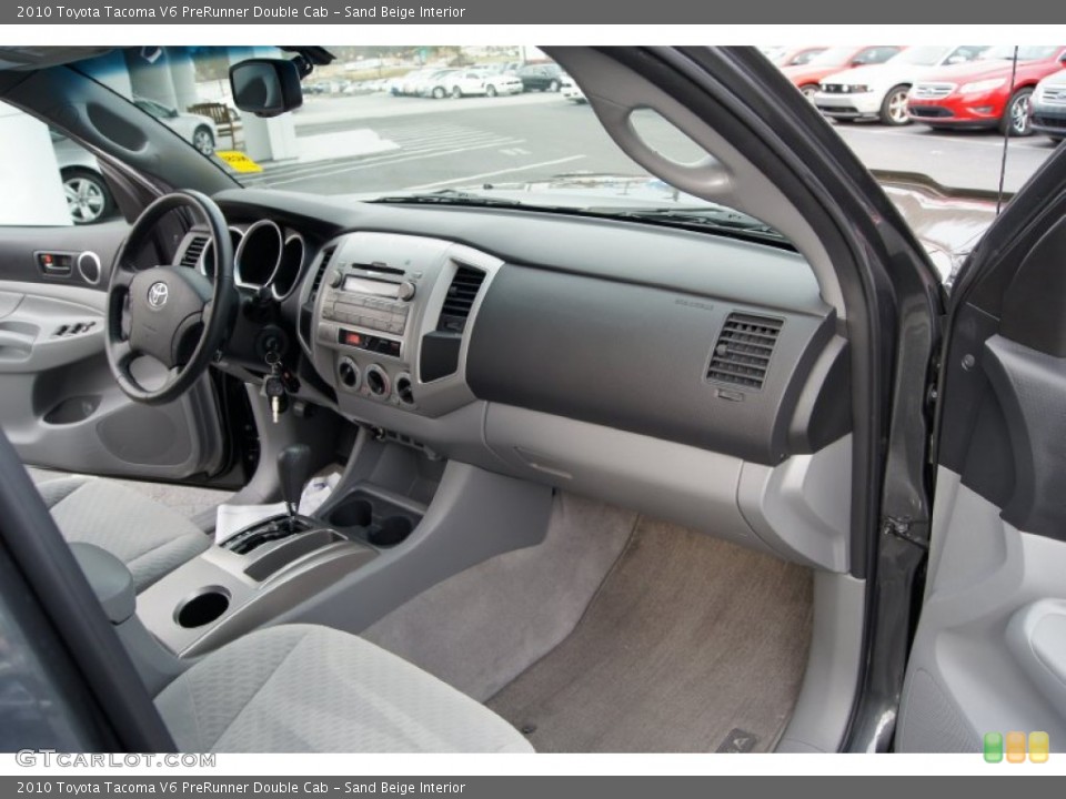 Sand Beige Interior Dashboard for the 2010 Toyota Tacoma V6 PreRunner Double Cab #59781017