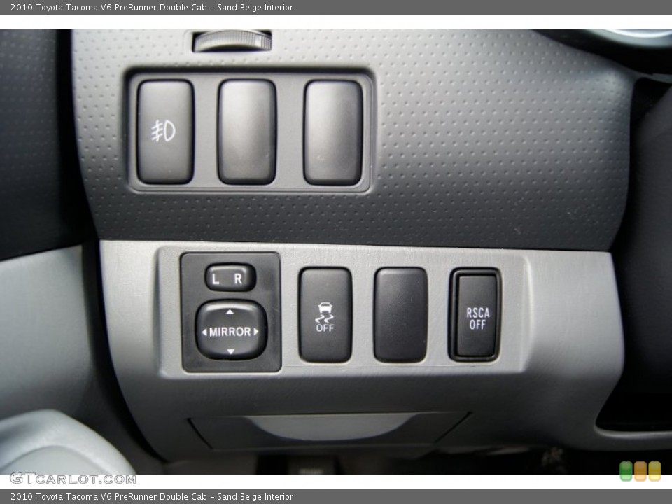 Sand Beige Interior Controls for the 2010 Toyota Tacoma V6 PreRunner Double Cab #59781182