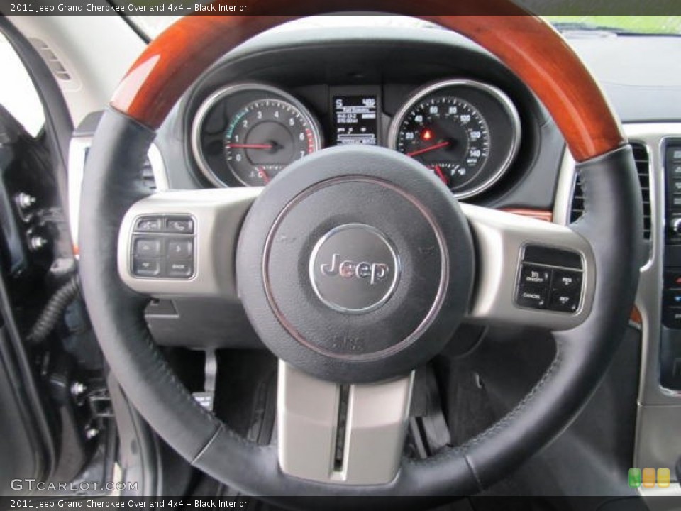 Black Interior Steering Wheel for the 2011 Jeep Grand Cherokee Overland 4x4 #59781470