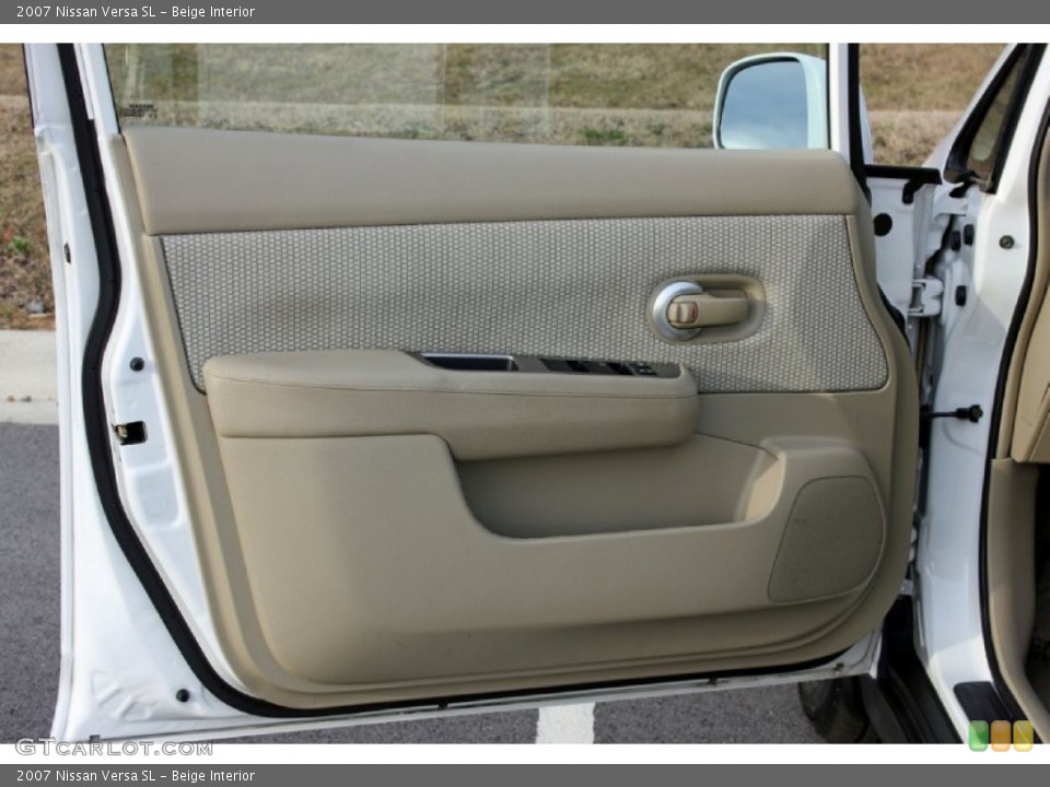 Beige Interior Door Panel for the 2007 Nissan Versa SL #59782056