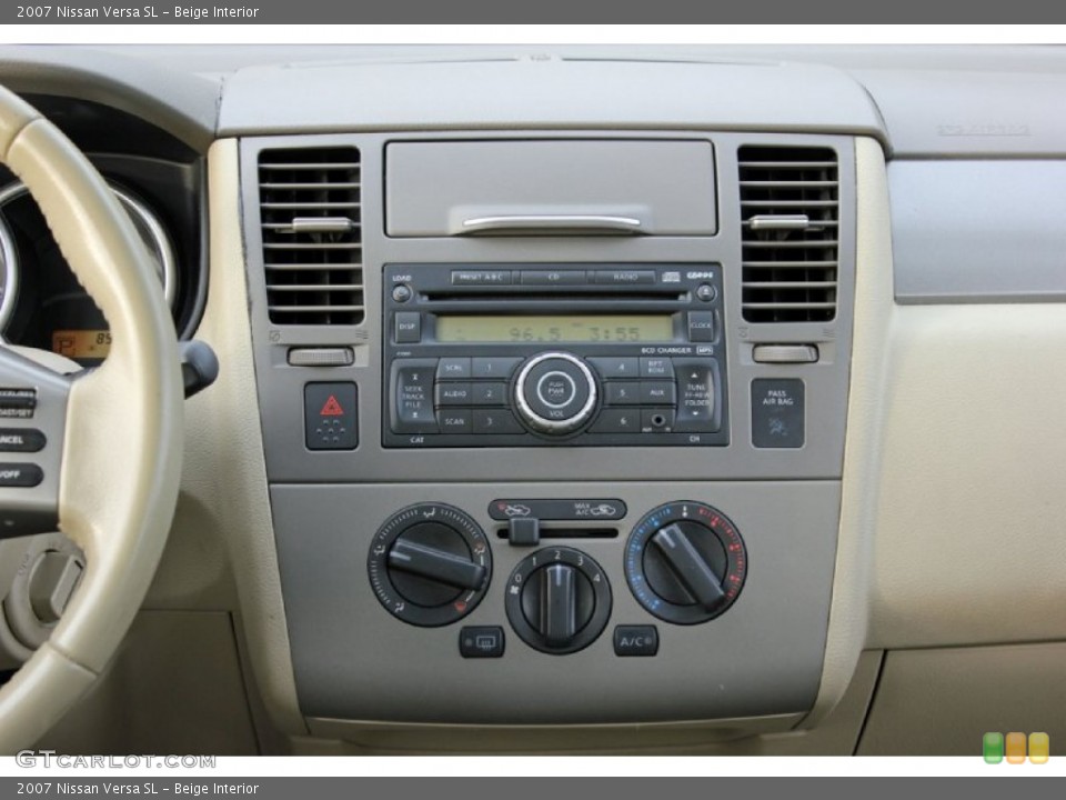 Beige Interior Controls for the 2007 Nissan Versa SL #59782157