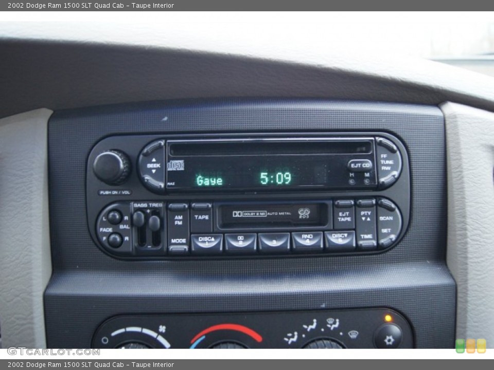 Taupe Interior Audio System for the 2002 Dodge Ram 1500 SLT Quad Cab #59782163