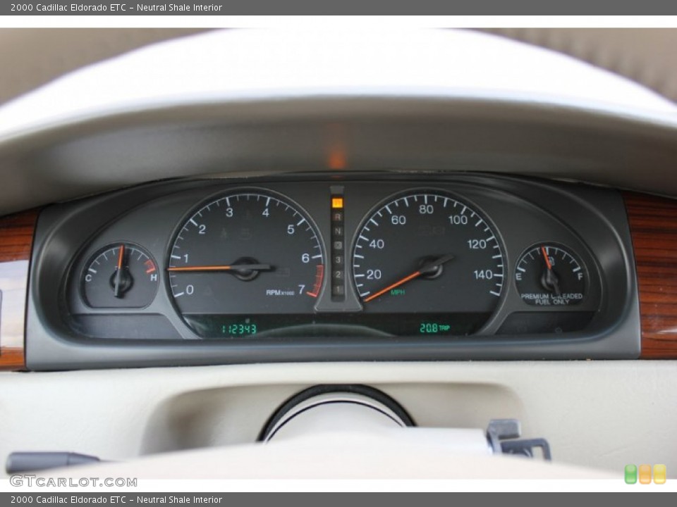 Neutral Shale Interior Gauges for the 2000 Cadillac Eldorado ETC #59782784