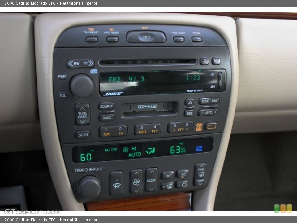 Neutral Shale Interior Audio System for the 2000 Cadillac Eldorado ETC #59782793