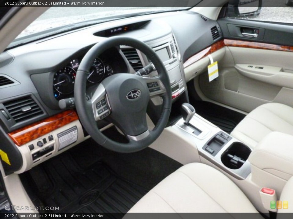 Warm Ivory Interior Prime Interior for the 2012 Subaru Outback 2.5i Limited #59783147