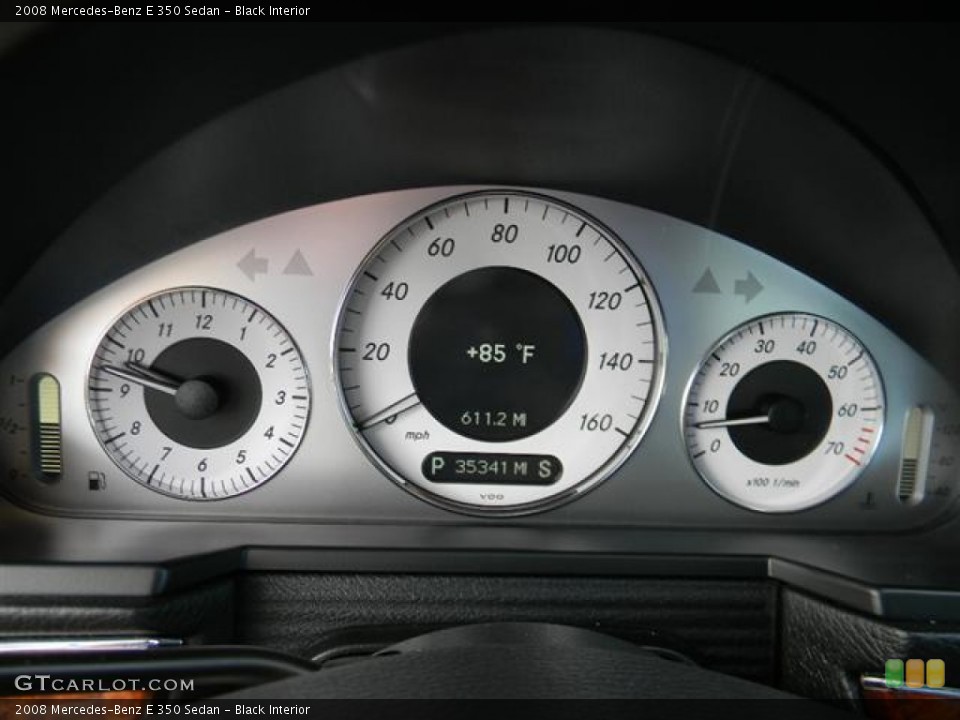 Black Interior Gauges for the 2008 Mercedes-Benz E 350 Sedan #59783315