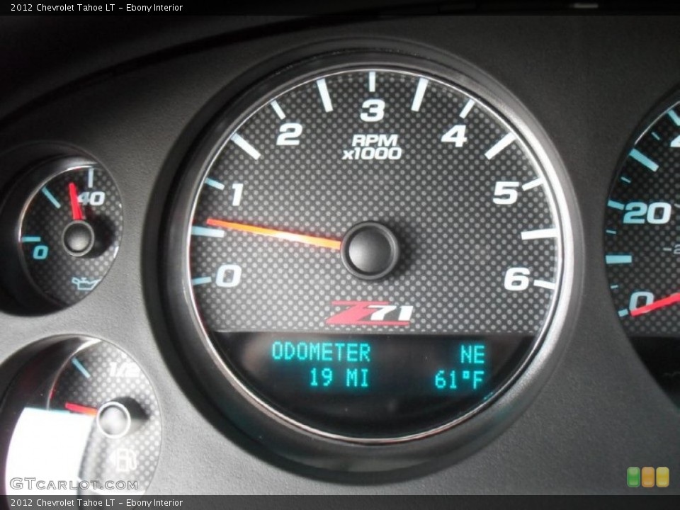Ebony Interior Gauges for the 2012 Chevrolet Tahoe LT #59784020