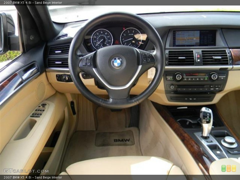 Sand Beige Interior Dashboard for the 2007 BMW X5 4.8i #59784521