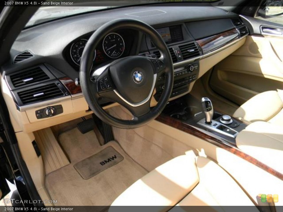 Sand Beige Interior Prime Interior for the 2007 BMW X5 4.8i #59784539