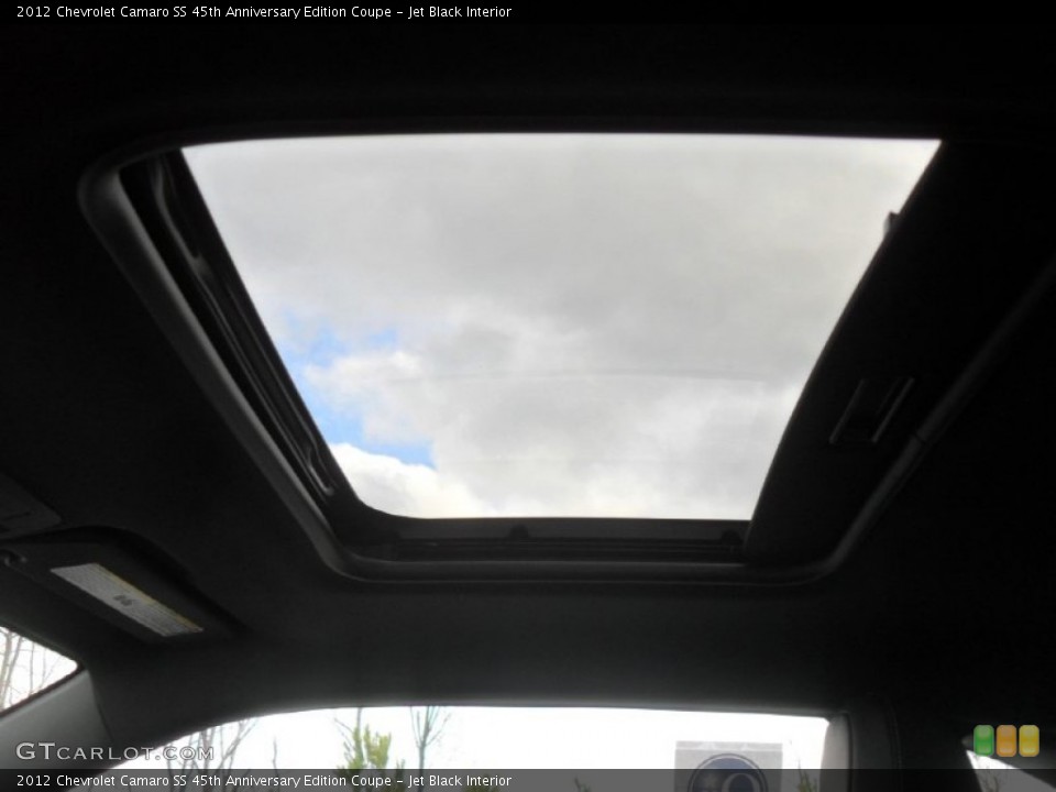Jet Black Interior Sunroof for the 2012 Chevrolet Camaro SS 45th Anniversary Edition Coupe #59786069