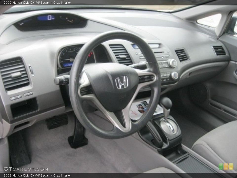 Gray Interior Photo for the 2009 Honda Civic DX-VP Sedan #59786414