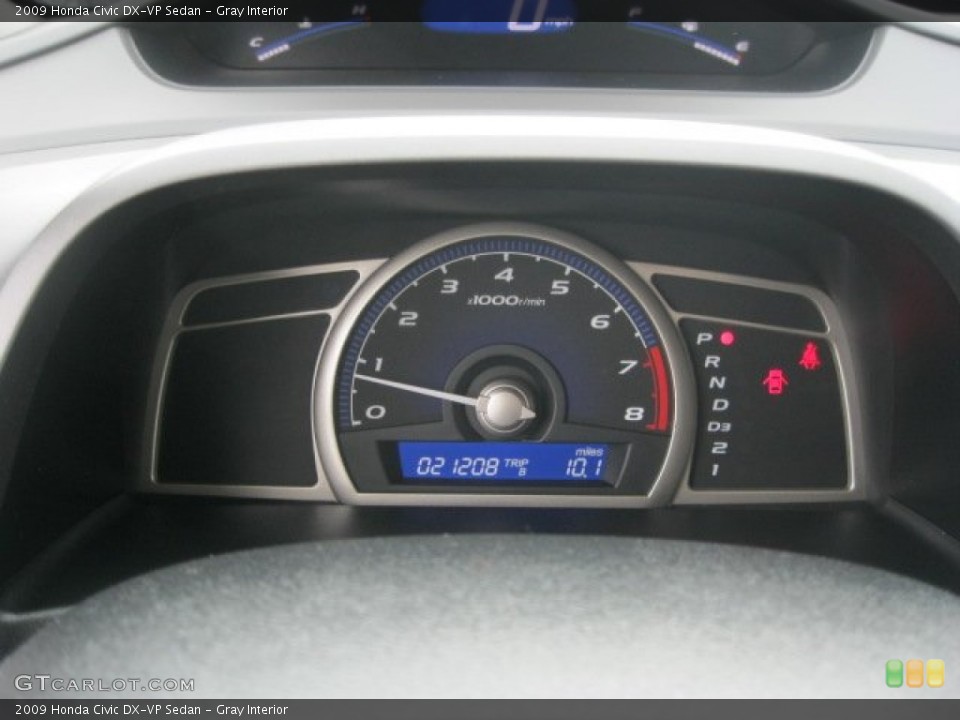 Gray Interior Gauges for the 2009 Honda Civic DX-VP Sedan #59786441