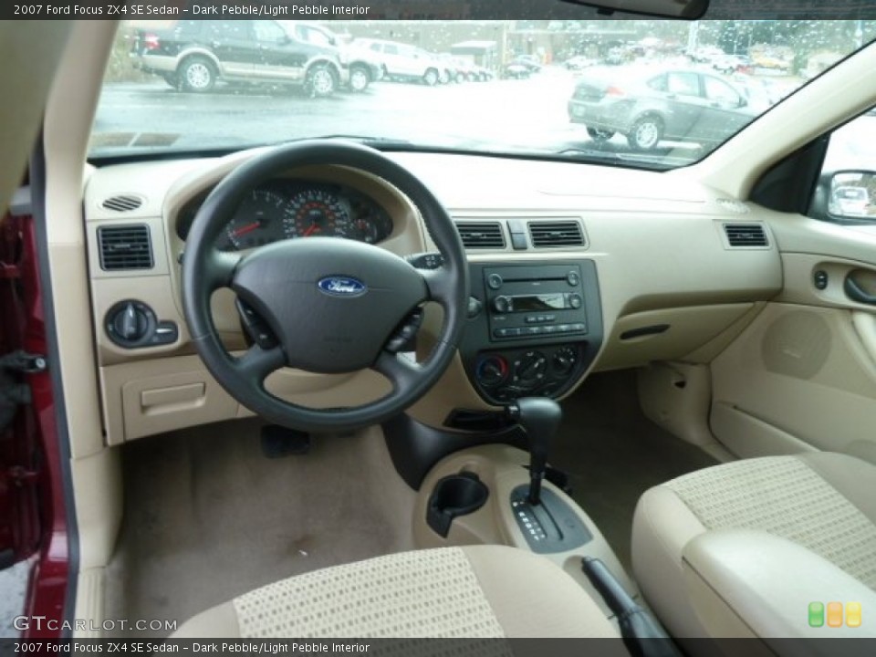 Dark Pebble/Light Pebble Interior Dashboard for the 2007 Ford Focus ZX4 SE Sedan #59787503