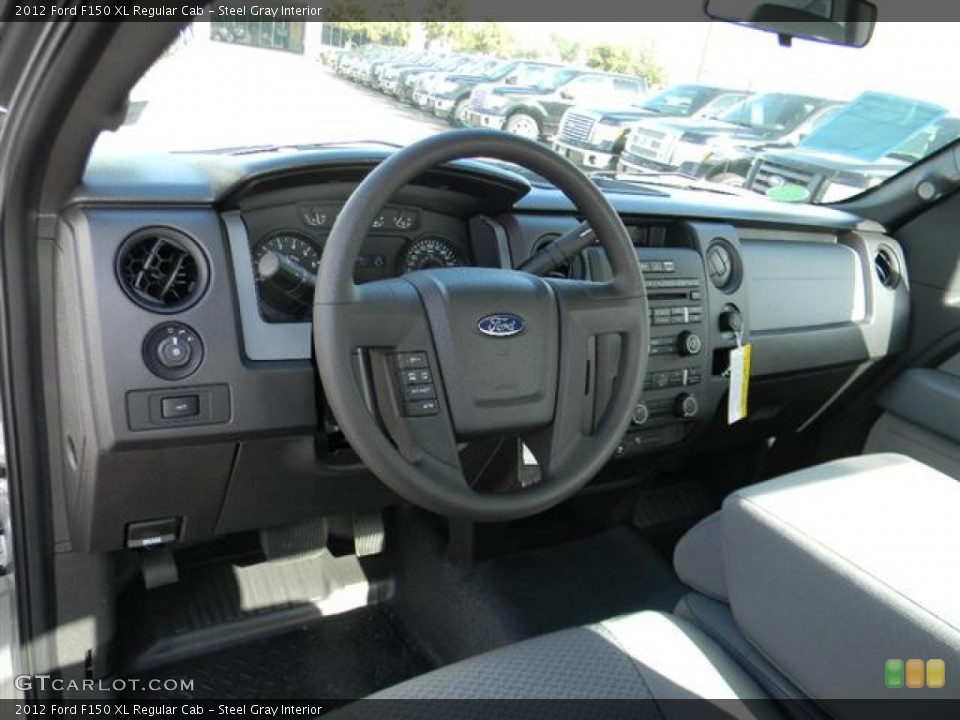 Steel Gray Interior Dashboard for the 2012 Ford F150 XL Regular Cab #59788364