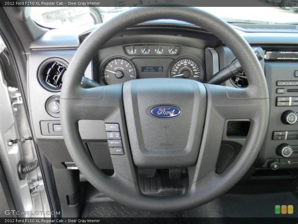 Steel Gray Interior Steering Wheel for the 2012 Ford F150 XL Regular Cab #59788372