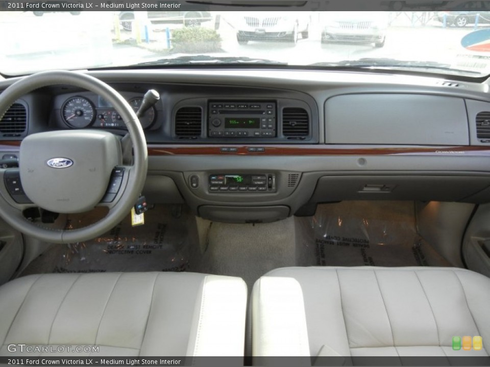 Medium Light Stone Interior Dashboard for the 2011 Ford Crown Victoria LX #59788400
