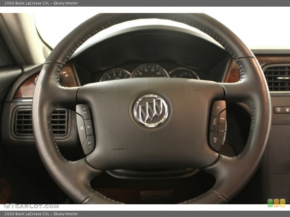 Ebony Interior Steering Wheel for the 2009 Buick LaCrosse CXL #59788772