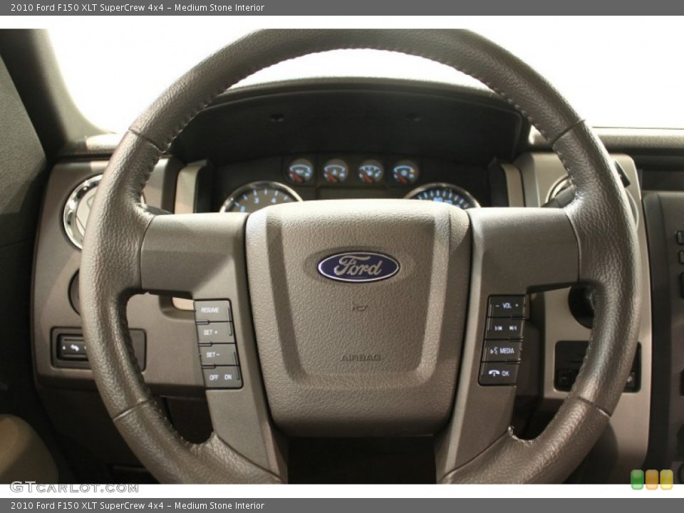 Medium Stone Interior Steering Wheel for the 2010 Ford F150 XLT SuperCrew 4x4 #59791038