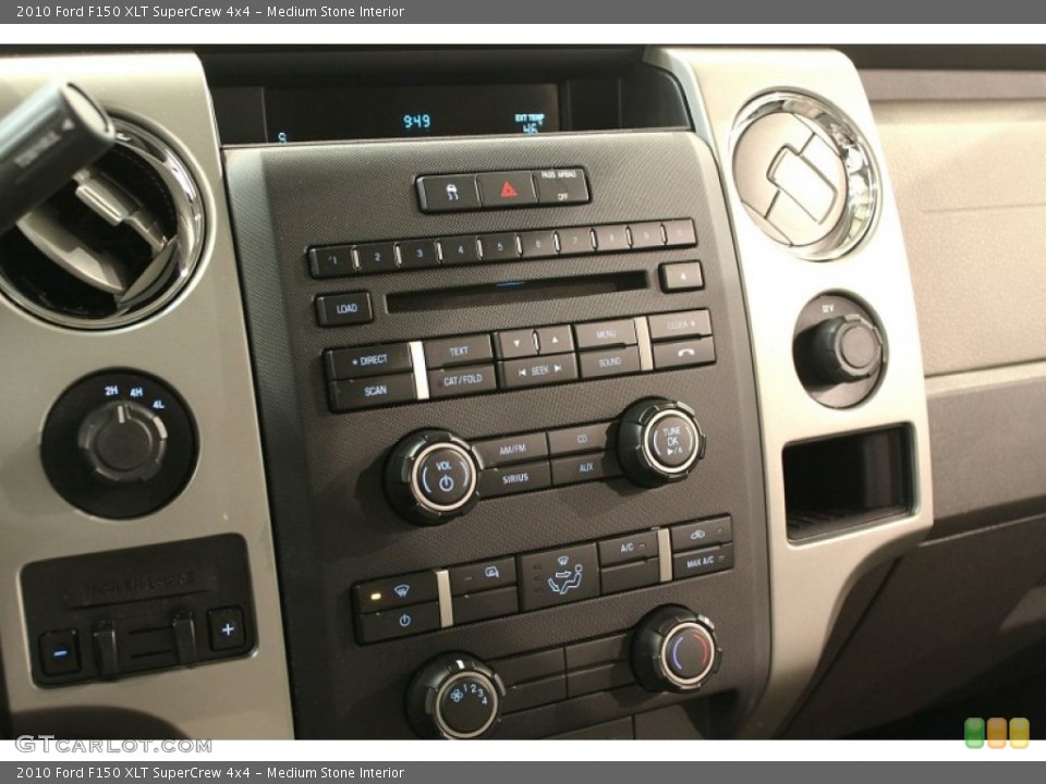Medium Stone Interior Controls for the 2010 Ford F150 XLT SuperCrew 4x4 #59791055