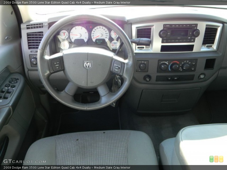 Medium Slate Gray Interior Dashboard for the 2009 Dodge Ram 3500 Lone Star Edition Quad Cab 4x4 Dually #59791685
