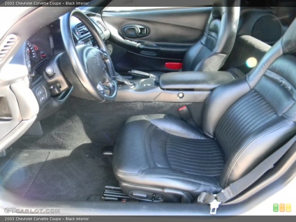 Black Interior Photo for the 2003 Chevrolet Corvette Coupe #59791871