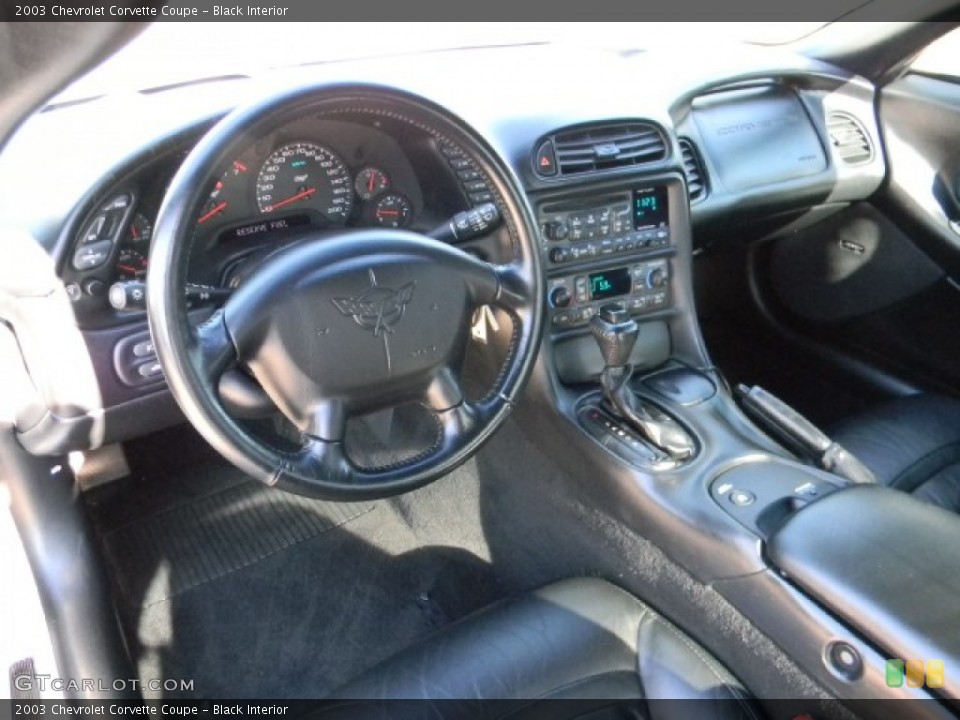 Black Interior Prime Interior for the 2003 Chevrolet Corvette Coupe #59791889