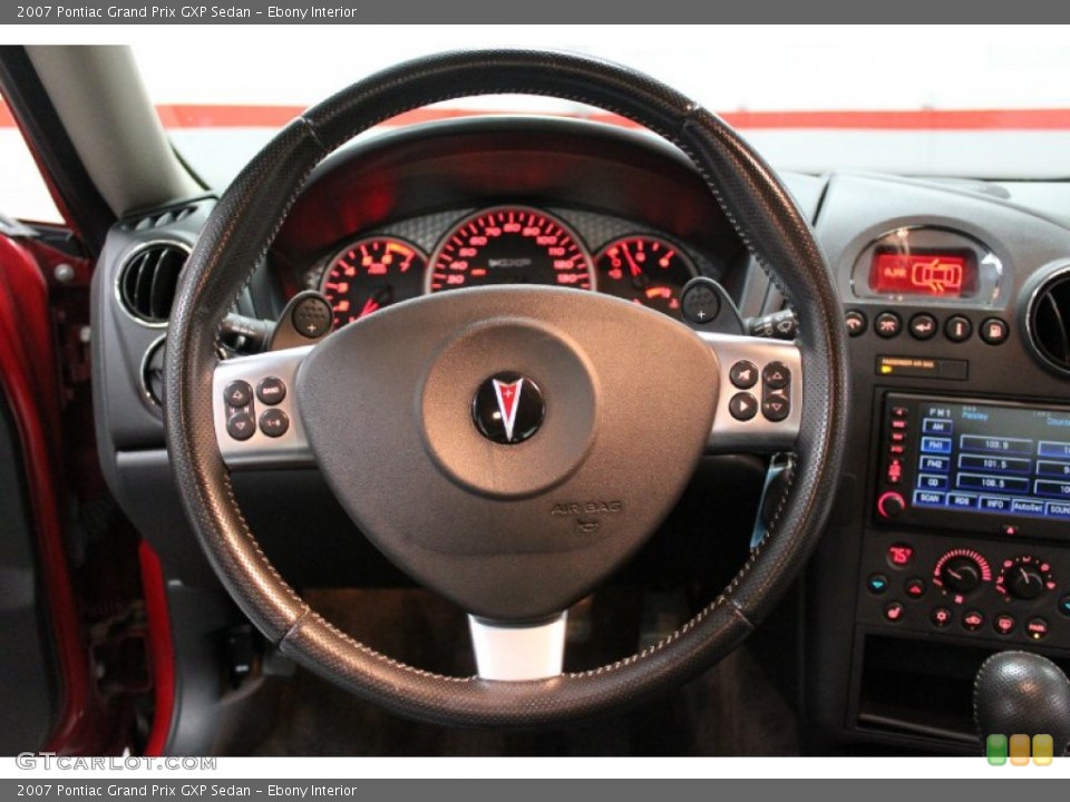 Ebony Interior Steering Wheel for the 2007 Pontiac Grand Prix GXP Sedan #59794364