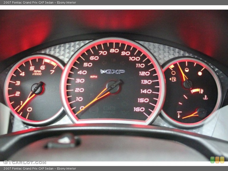 Ebony Interior Gauges for the 2007 Pontiac Grand Prix GXP Sedan #59794370