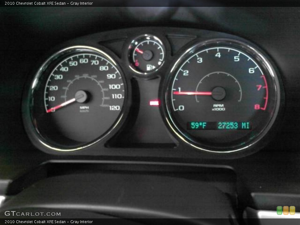 Gray Interior Gauges for the 2010 Chevrolet Cobalt XFE Sedan #59796137