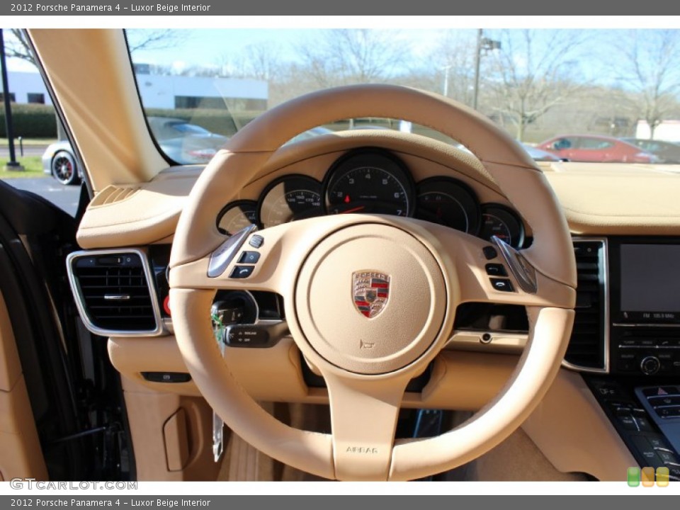Luxor Beige Interior Steering Wheel for the 2012 Porsche Panamera 4 #59798160