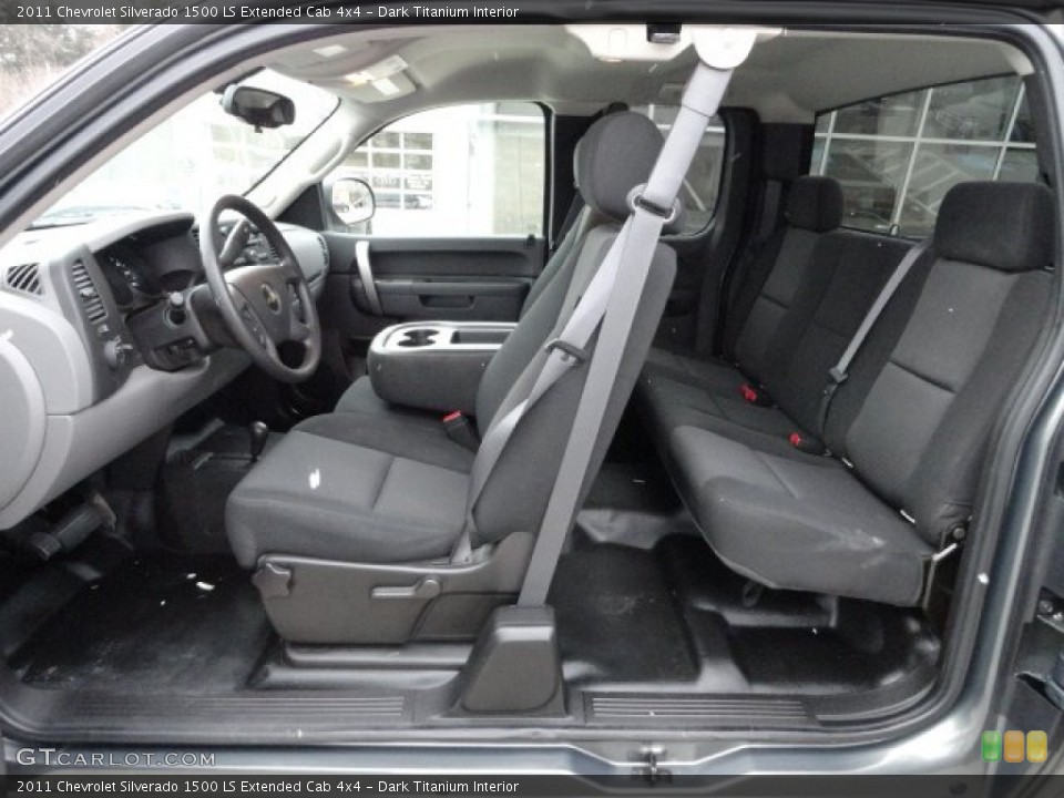 Dark Titanium Interior Photo for the 2011 Chevrolet Silverado 1500 LS Extended Cab 4x4 #59798638