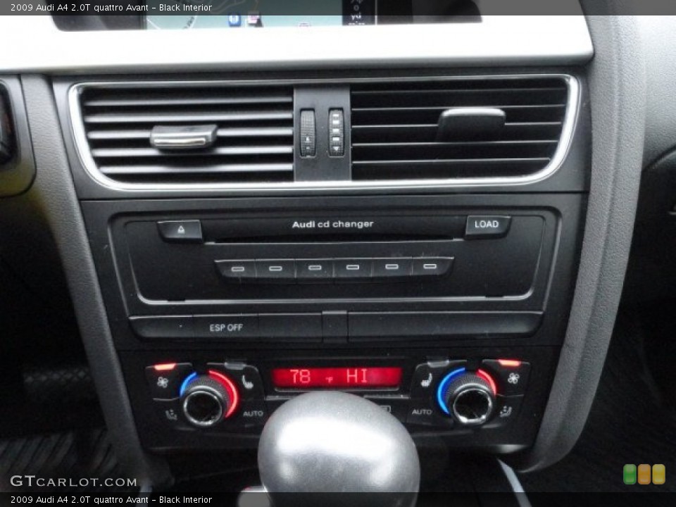 Black Interior Controls for the 2009 Audi A4 2.0T quattro Avant #59799168