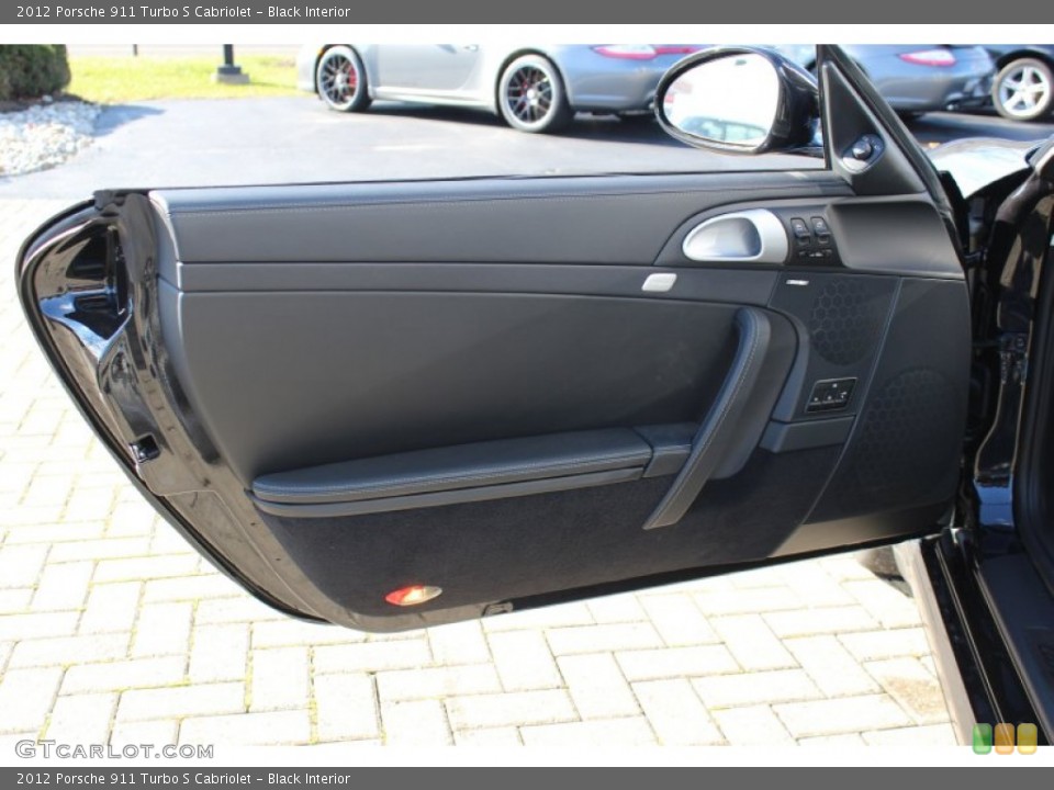 Black Interior Front Seat for the 2012 Porsche 911 Turbo S Cabriolet #59799750