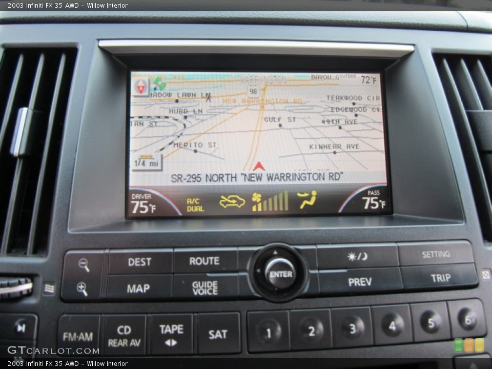 Willow Interior Navigation for the 2003 Infiniti FX 35 AWD #59801316