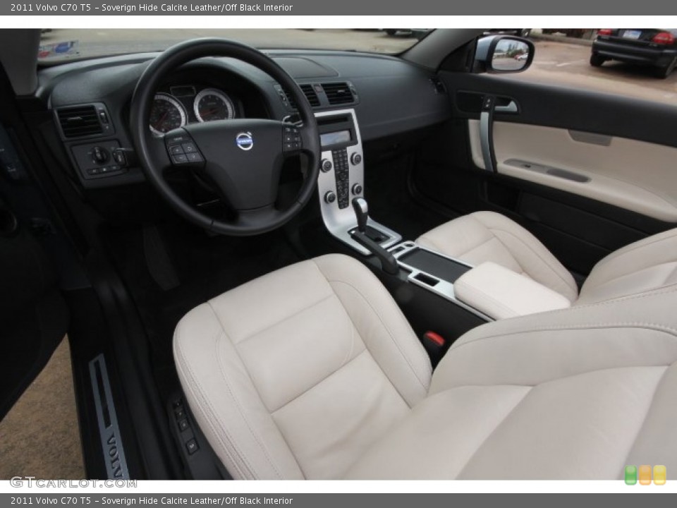Soverign Hide Calcite Leather/Off Black Interior Prime Interior for the 2011 Volvo C70 T5 #59802087