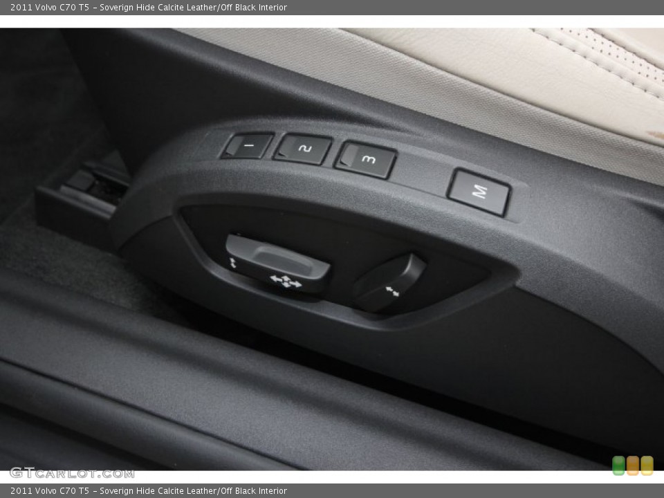 Soverign Hide Calcite Leather/Off Black Interior Controls for the 2011 Volvo C70 T5 #59802126