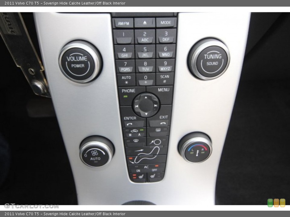 Soverign Hide Calcite Leather/Off Black Interior Controls for the 2011 Volvo C70 T5 #59802162
