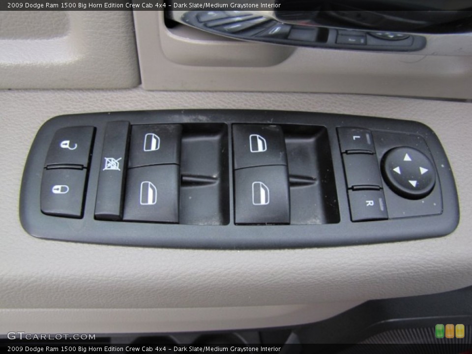 Dark Slate/Medium Graystone Interior Controls for the 2009 Dodge Ram 1500 Big Horn Edition Crew Cab 4x4 #59802558