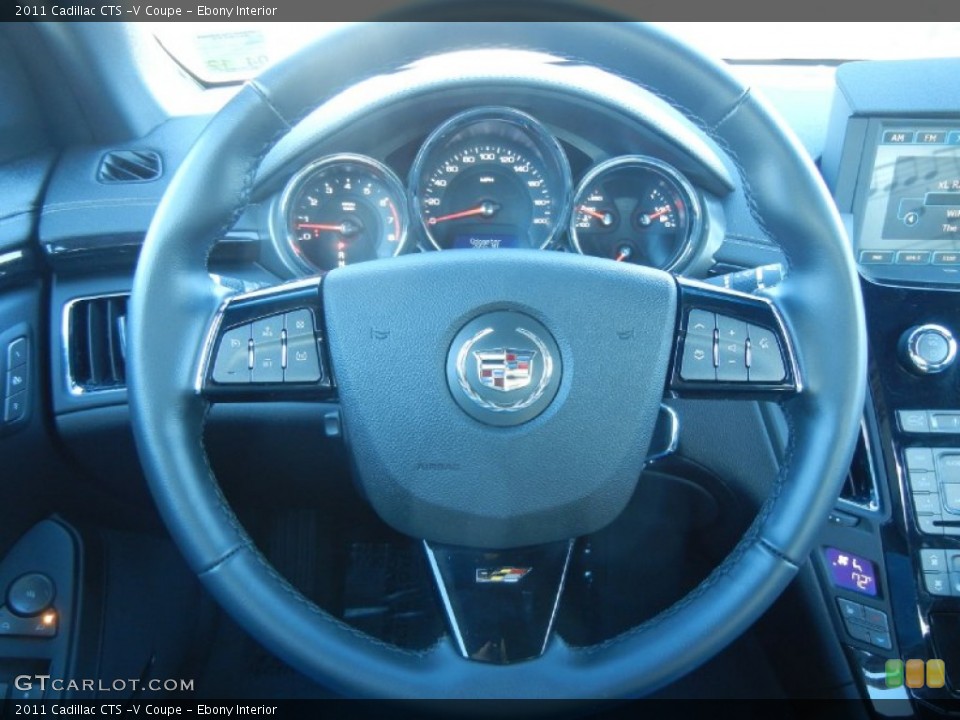 Ebony Interior Steering Wheel for the 2011 Cadillac CTS -V Coupe #59803086