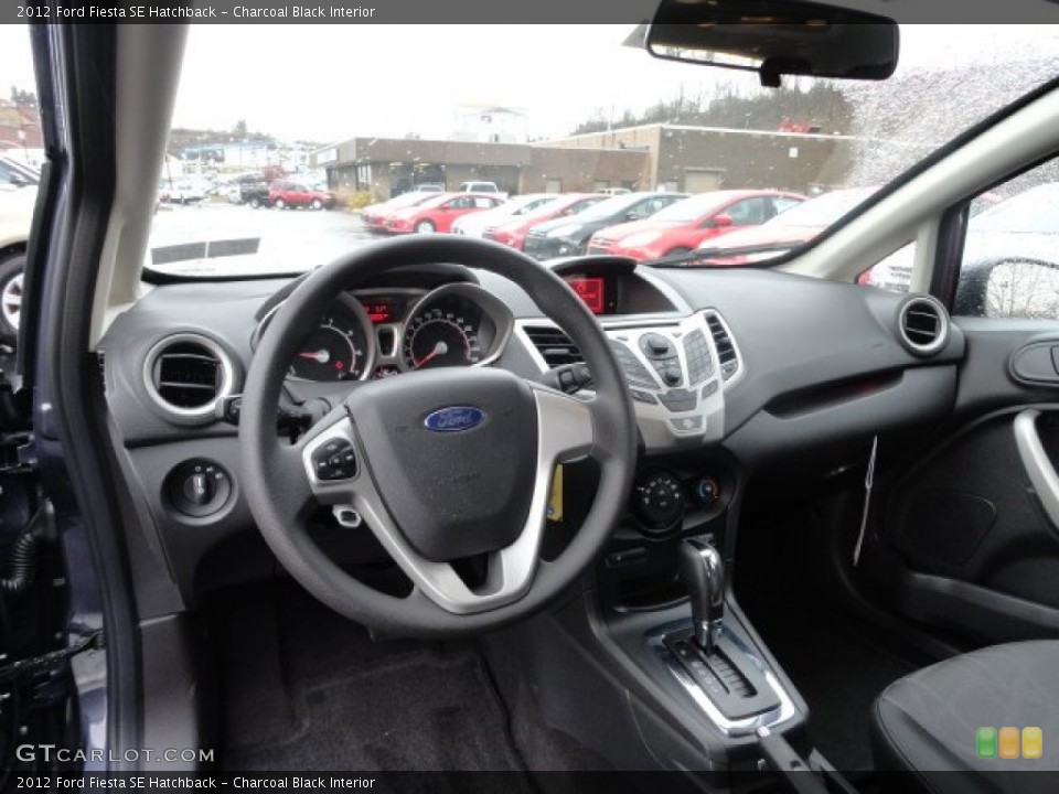 Charcoal Black Interior Dashboard for the 2012 Ford Fiesta SE Hatchback #59803860