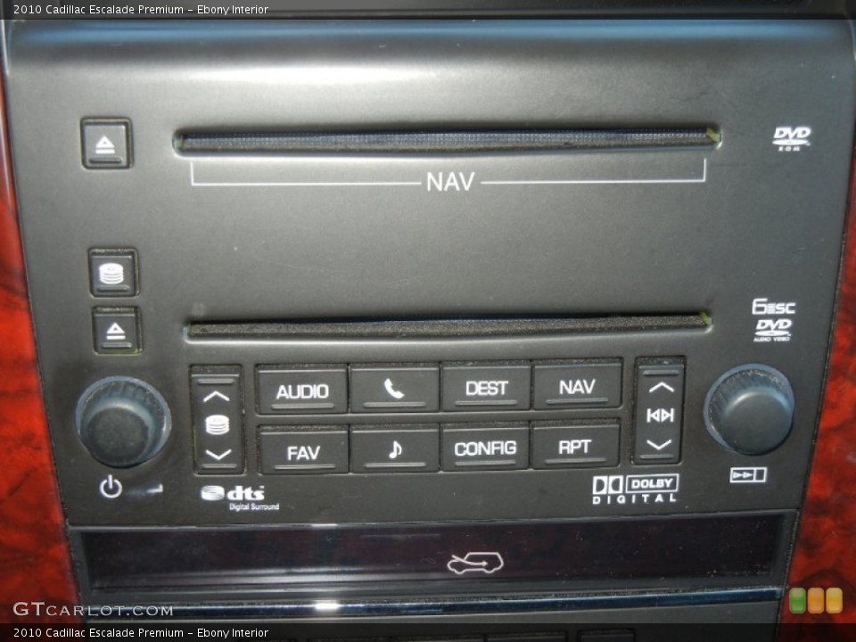 Ebony Interior Controls for the 2010 Cadillac Escalade Premium #59803959