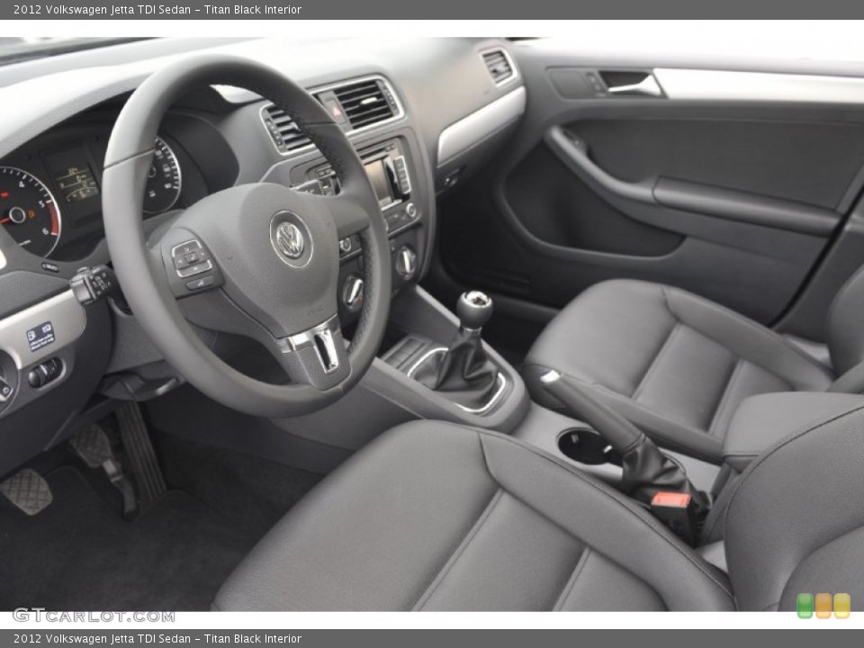 Titan Black Interior Photo for the 2012 Volkswagen Jetta TDI Sedan #59804184