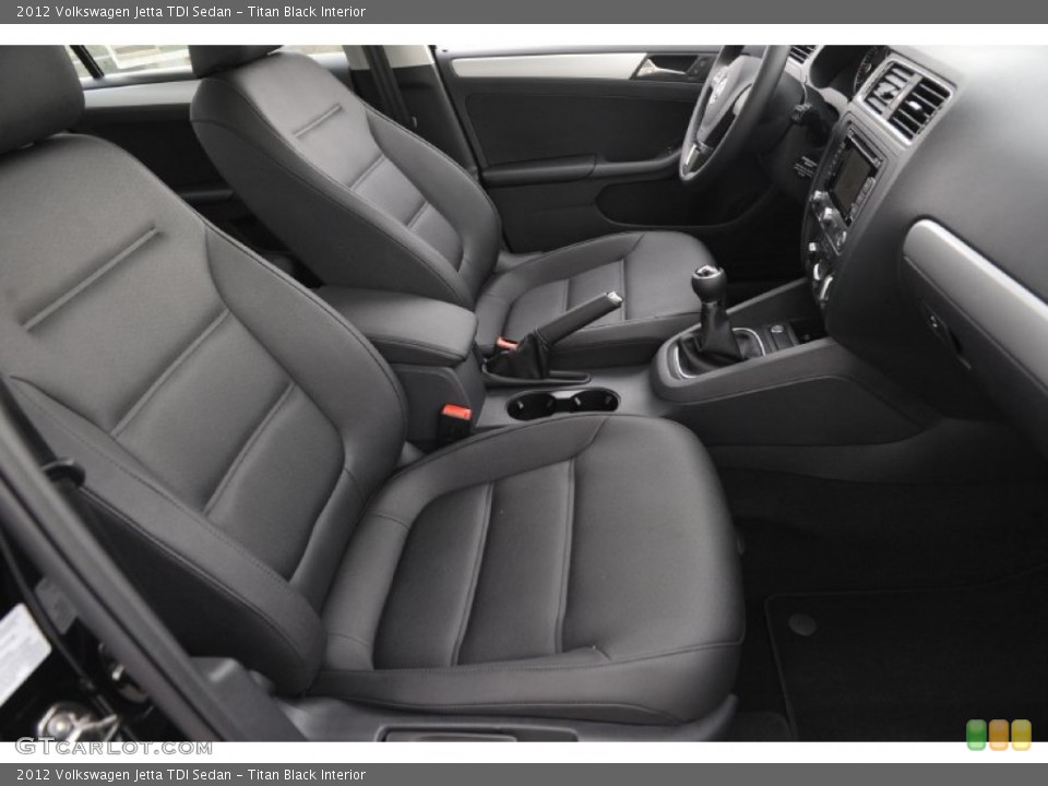 Titan Black Interior Photo for the 2012 Volkswagen Jetta TDI Sedan #59804346