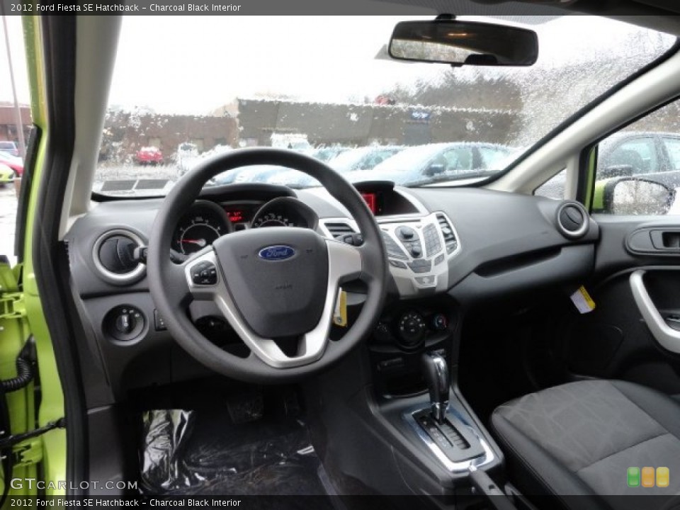Charcoal Black Interior Dashboard for the 2012 Ford Fiesta SE Hatchback #59804382