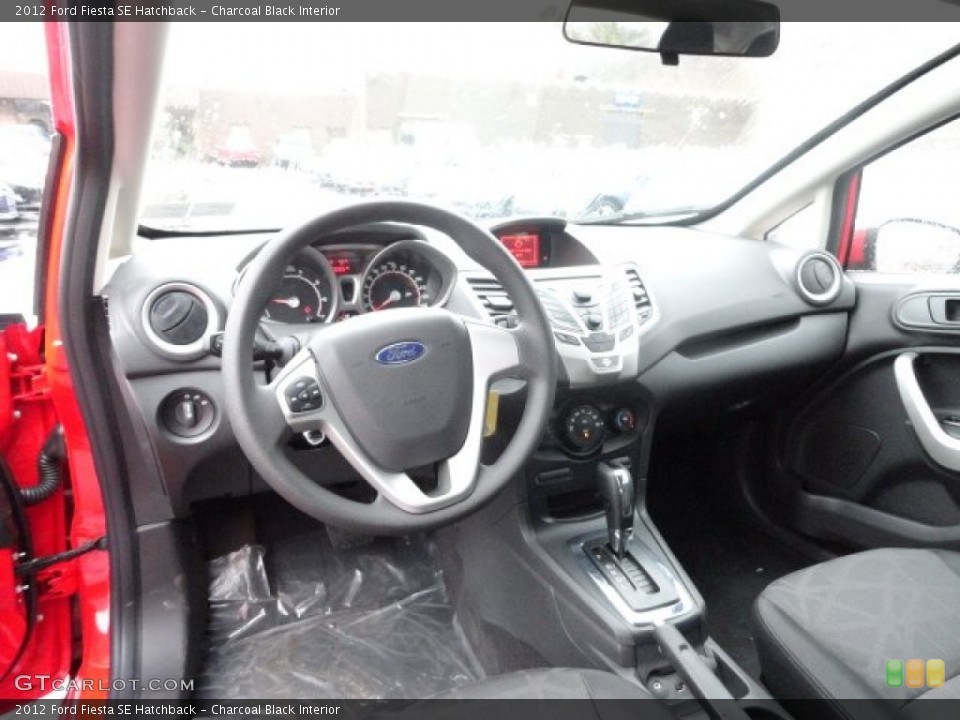 Charcoal Black Interior Dashboard for the 2012 Ford Fiesta SE Hatchback #59804520
