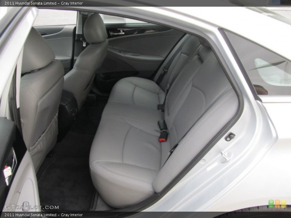 Gray Interior Rear Seat for the 2011 Hyundai Sonata Limited #59805108